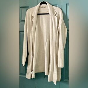 LOFT Cream Knit Cardigan